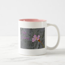 Pink and White Flower Birthday Mug