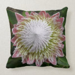 Pink and White Flower Pillow