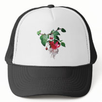 Pink and White Fuschia hats by SusanSavad Pink and White Fuschia hats