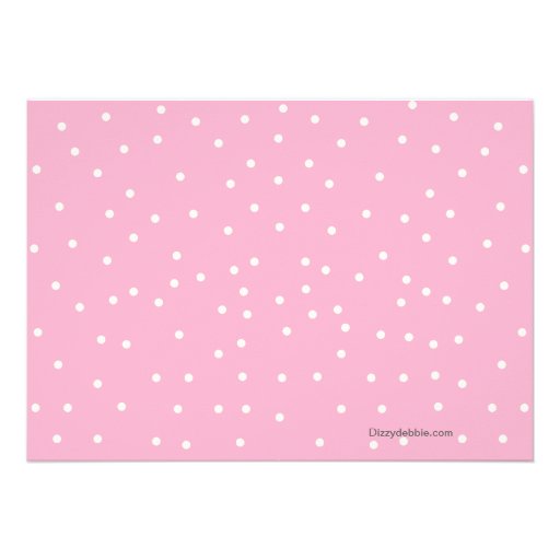 Pink and White Girl's Birthday Party Invitation