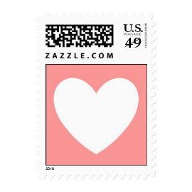 Pink and White Heart Stamp