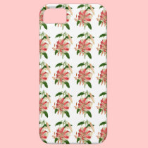 Pink and White Lily Flowers iPhone 5 Case casemate cases
