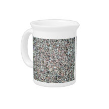 Pink and white pebbles texture beverage pitchers