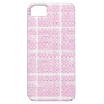 Pink and White Plaid  iPhone 5 Case