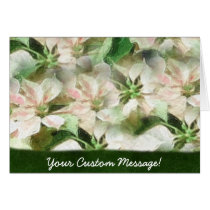 Pink and White Poinsettias 1 Painterly cards