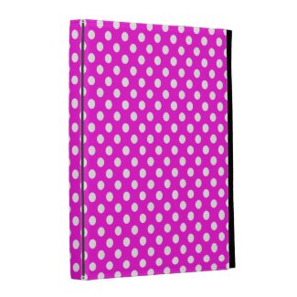 Pink And White Polka Dot Caseable iPad Folio