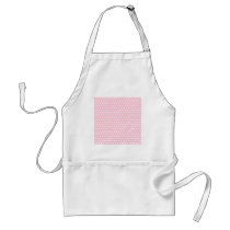 Pink and White Polka Dot Pattern. Spotty. Aprons