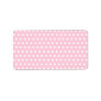 Pink and White Polka Dot Pattern. Spotty. Address Label