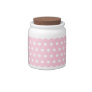 Pink and White Polka Dots Pattern. Candy Jars