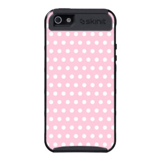 Pink and White Polka Dots Pattern. Cases For iPhone 5
