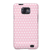 Pink and White Polka Dots Pattern. Samsung Galaxy S Cover