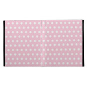 Pastel Baby Pink and White Polka Dot Pattern Ipad 1 /2 / 3 Case