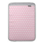 Pink and White Polka Dots Pattern. Sleeve For MacBook Air