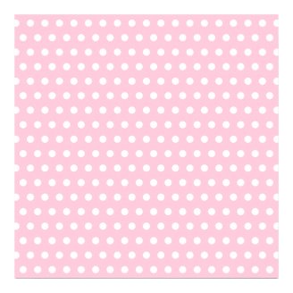 Pink and White Polka Dots Pattern. Posters