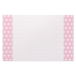 Pink and White Polka Dots Pattern. Customized Stationery
