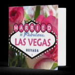 Pink and White Roses Married in Las Vegas Wedding  binders