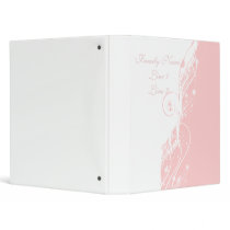 Pink and White Scrapbook binders by Cute_Customs Pink and White Scrapbook binders