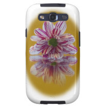 Pink and White Striped Daisy Gerbera Galaxy SIII Covers