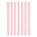 Pink and White Striped Letterhead