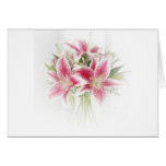pink and white tiger lilies cards
