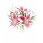pink and white tiger lilies t-shirts