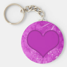 Pink and white Valentine Design Keychains