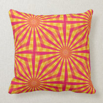 Pink and yellow abstract pillow pillows
