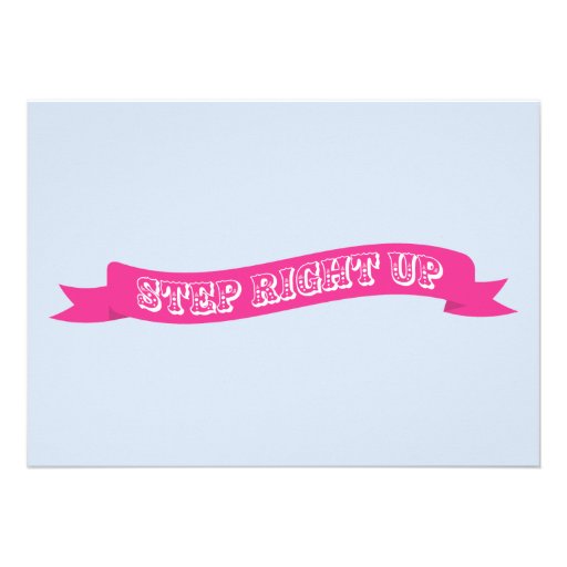 Pink and Yellow Carnival Birthday Party Invitation