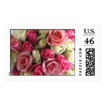 Pink and Yellow Flowers postage