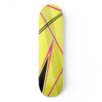 Pink and Yellow Graphic skateboards