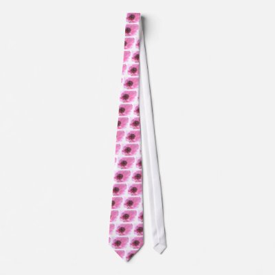 Pink Anemone Neck Tie by Flowerpixels. Anemone De Caen is an early flowering