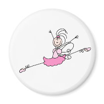 Pink Angel Ballerina Magnet
