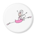 Pink Angel Ballerina Magnet
