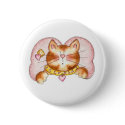Pink Angel Cat buttons by toddlersplace Pink Angel Cat buttons