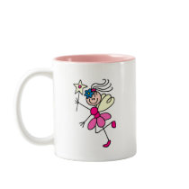 Pink Angel Fairy With Wand Mug