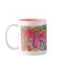pink angel for fall leaves mug