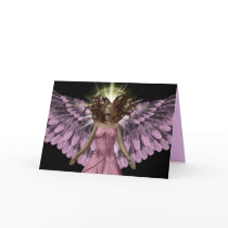 Pink Angel Greeting Card