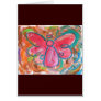 Pink Angel in Autumn Leaves Card