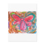 Pink Angel in Autumn Leaves Postcard