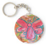 Pink Angel Keychain