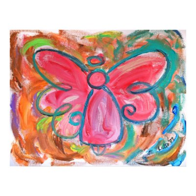 Pink Angel Poster by mackenziewhitetrust
