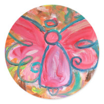 Pink Angel Sticker