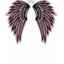 Pink Angel Wings Tee Shirt by JLaVette Pink Angel Wings Tee Shirt