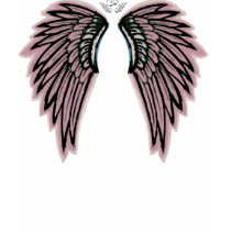 Pink Angel Wings Tee Shirt by JLaVette Pink Angel Wings Tee Shirt