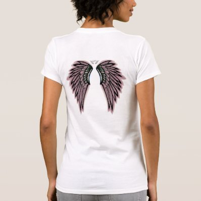 Pink Angel Wings Tee Shirt