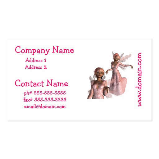 Pink Angels Business Cards