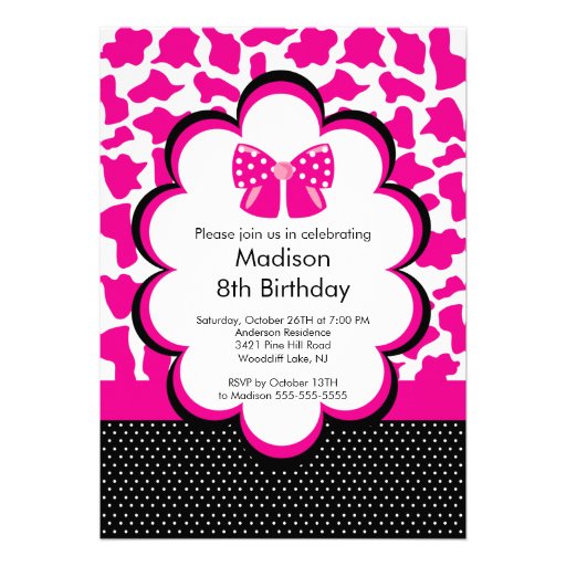 Free Printable Diva Birthday Party Invitations