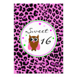 Pink Animalier Sweet 16 Birthday Invitation