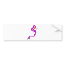 pink anime style mermaid bumper stickers by doonidesigns pink anime style mermaid bumper stickers