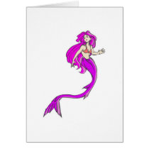 pink anime style mermaid cards